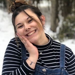 Denim dress (dark blue)